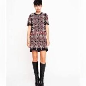 Sea New York Embroidered Mini Dress Size 4